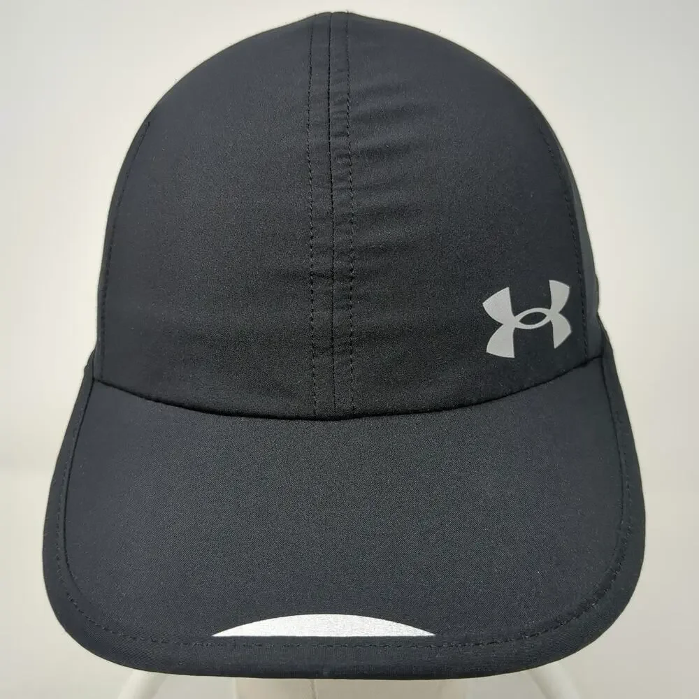 Under Armour Baseball Cap Black One Size Hat Reflective Running Strapback